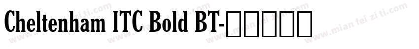 Cheltenham ITC Bold BT字体转换